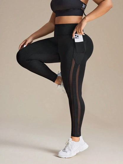 Legging Plus Size com Transparência