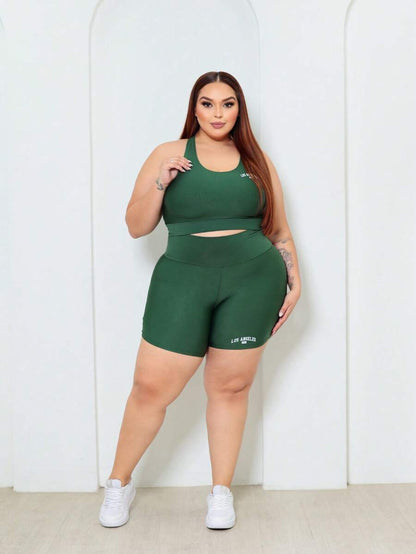Conjunto Top e Shorts  Plus Size