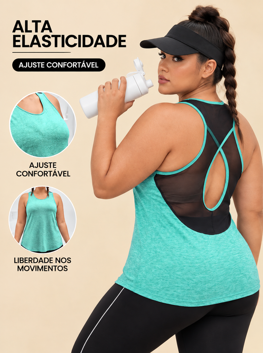 Regata Plus Size para Academia Movimento Livre