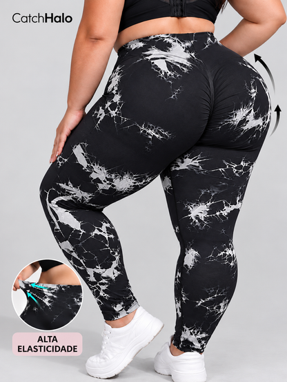 Legging Plus Size Cintura Alta Sem Costura