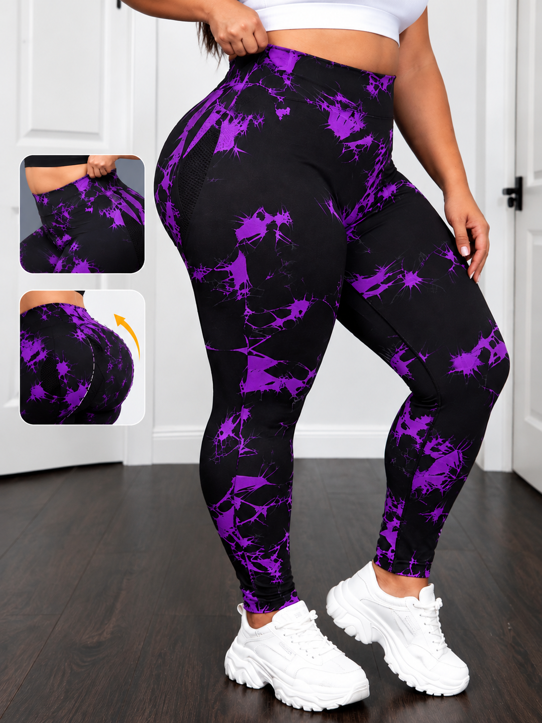 Legging Plus Size Cintura Alta Sem Costura