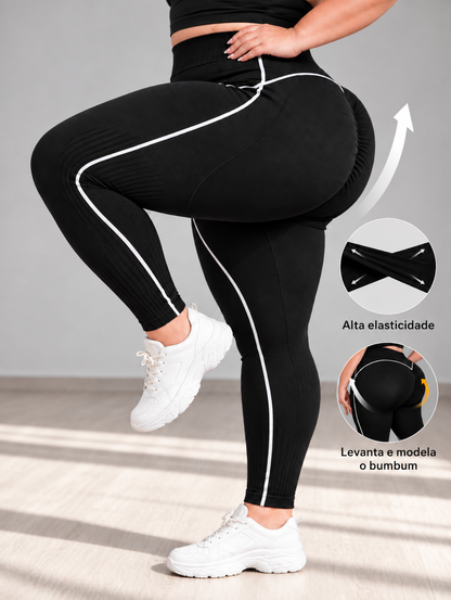 Legging Plus Size Cintura Alta Modeladora